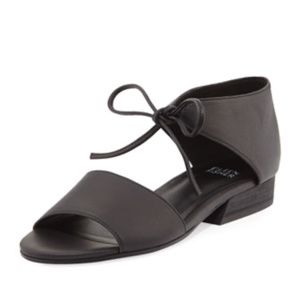 Eileen Fisher Ely Tie Front Leather Sandal